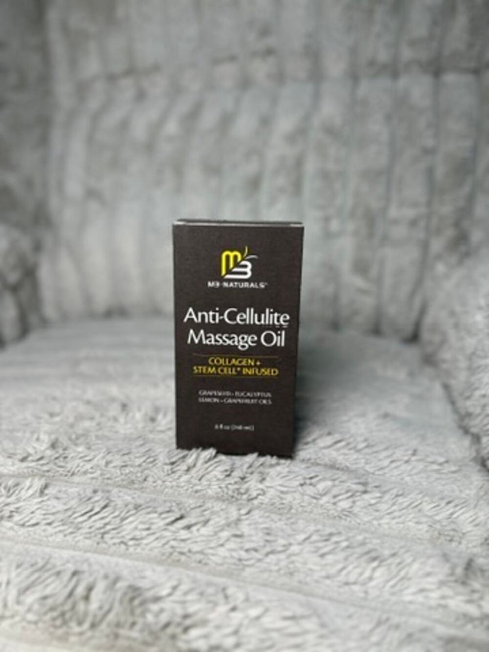 M3 Naturals Anti-Cellulite Massage Oil Collagen Stem Cell Infused 8 oz 240mL